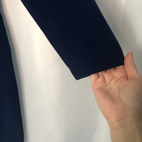 Hugo Buscati Collection Royal Blue Silk Dress Size 8 - Picture 4 of 12